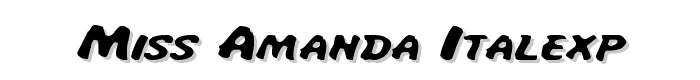 Miss Amanda ItalExp font